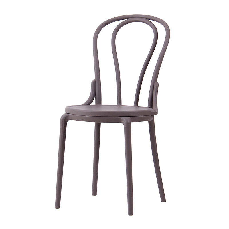 Scandinavian Round Plastic Dining Chair