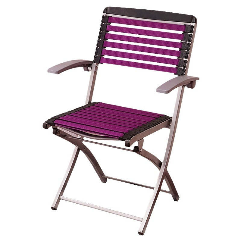 Contemporary Woven Rubber Alloy Dining Chair