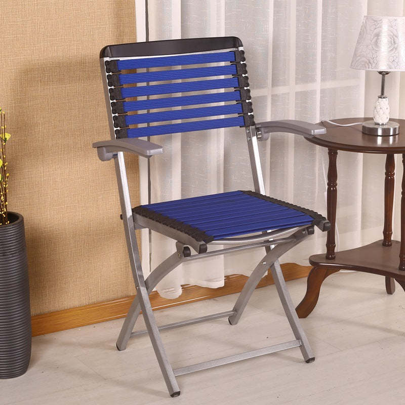 Contemporary Woven Rubber Alloy Dining Chair