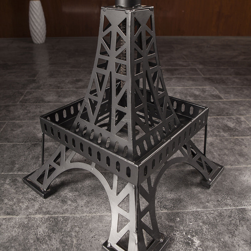 Contemporary Solid Wood Eiffel Swivel Bar Stool