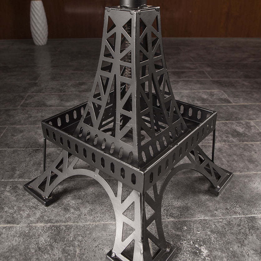 Contemporary Solid Wood Eiffel Swivel Bar Stool
