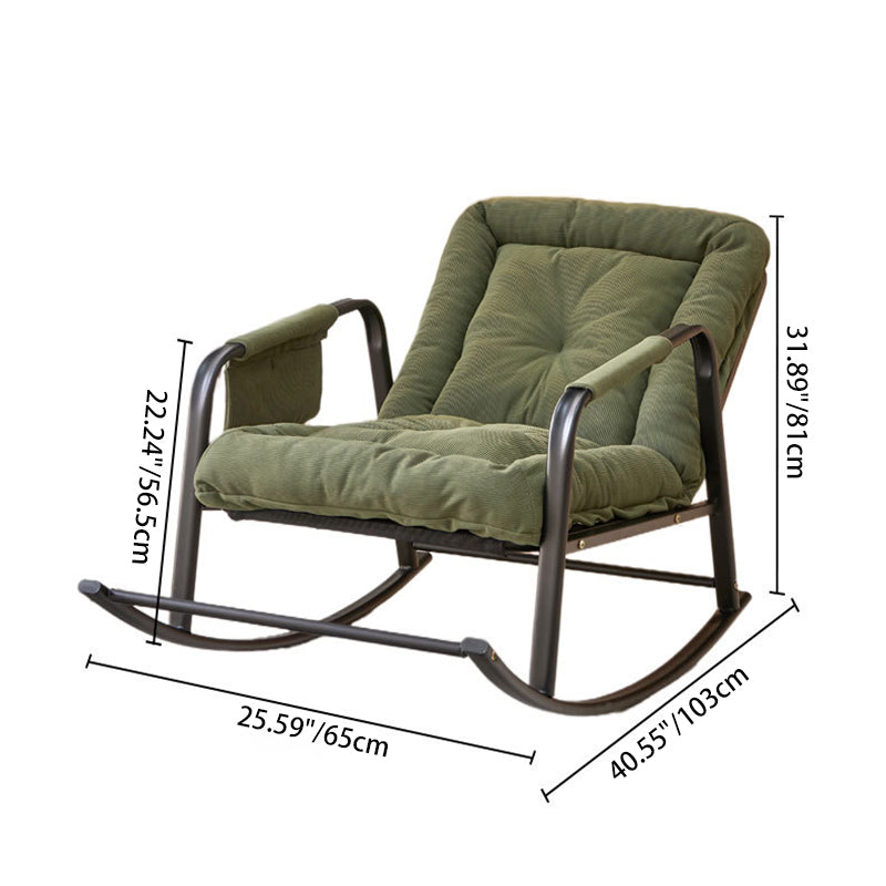 Contemporary Corduroy Reclining Accent Chair
