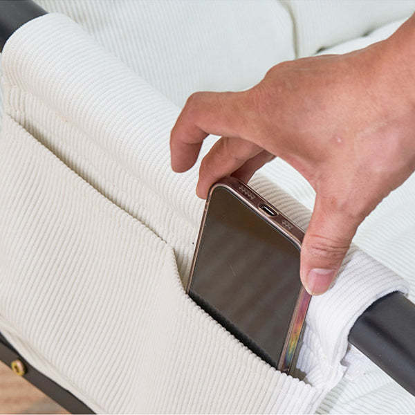 Contemporary Corduroy Reclining Accent Chair