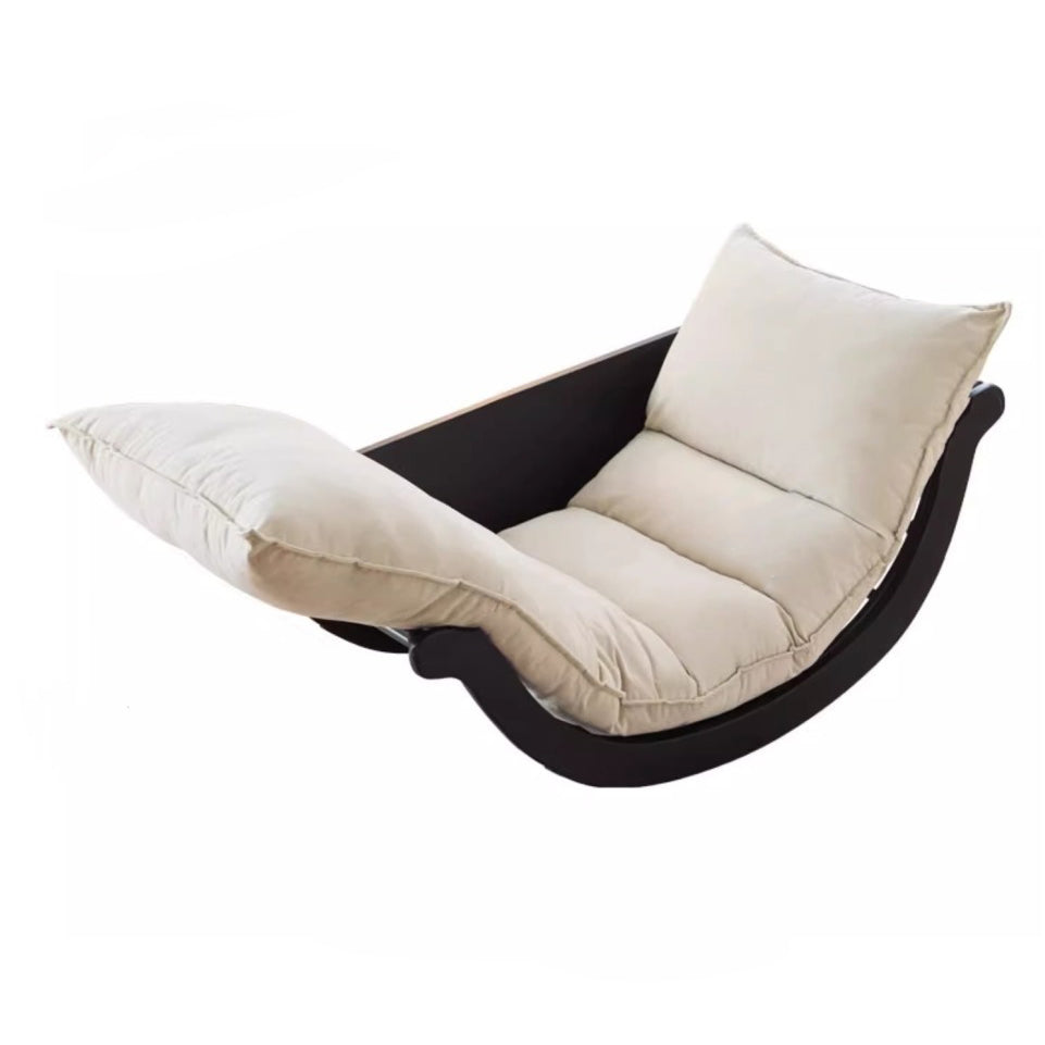 Arc Velvet Steel Rocking Chair