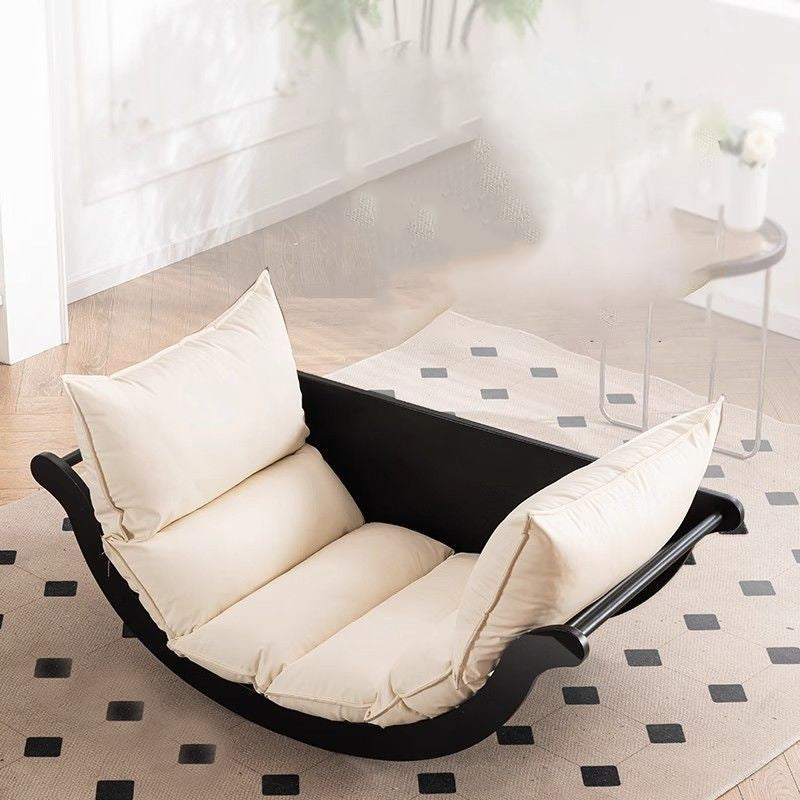 Arc Velvet Steel Rocking Chair