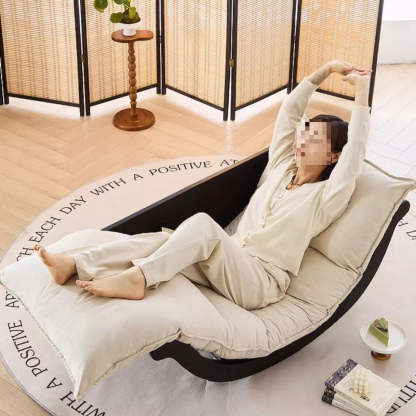 Arc Velvet Steel Rocking Chair