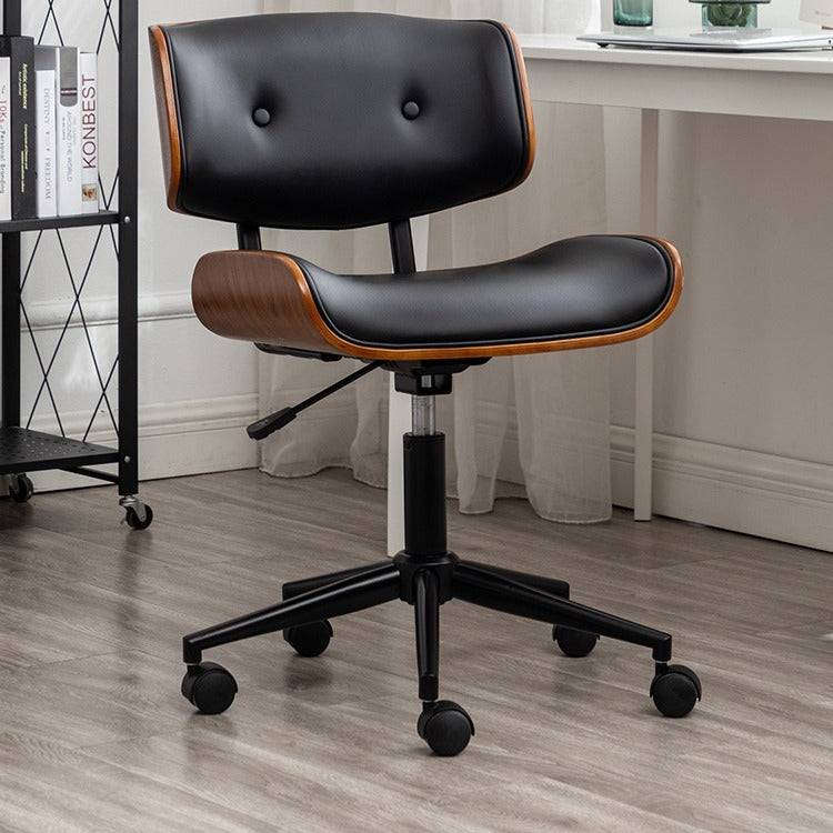 Contemporary PU Leather Swivel Desk Chair