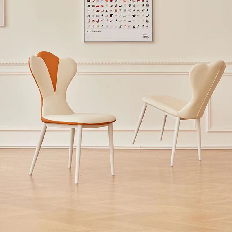Scandinavian Microfiber Leather Steel Vanity Stool