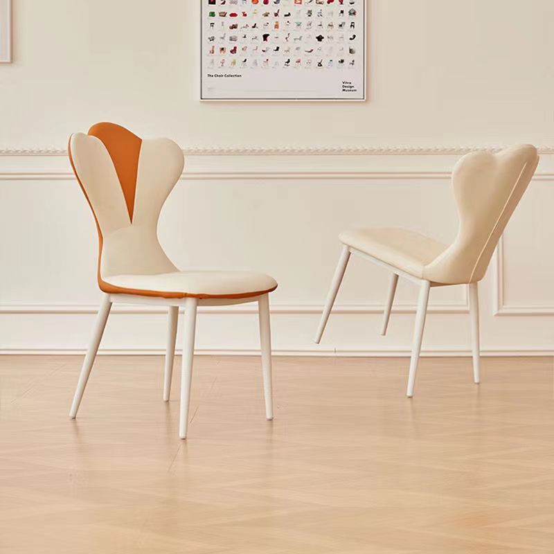 Scandinavian Microfiber Leather Steel Vanity Stool