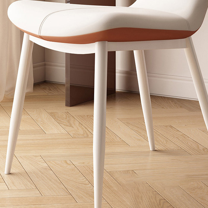Scandinavian Microfiber Leather Steel Vanity Stool