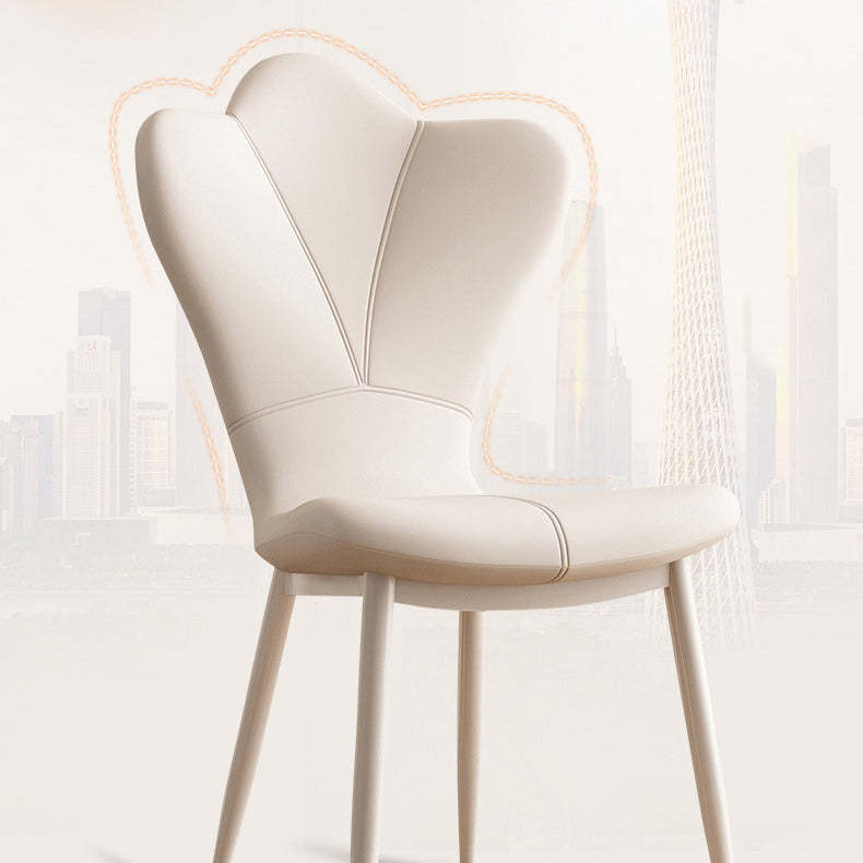 Scandinavian Microfiber Leather Steel Vanity Stool