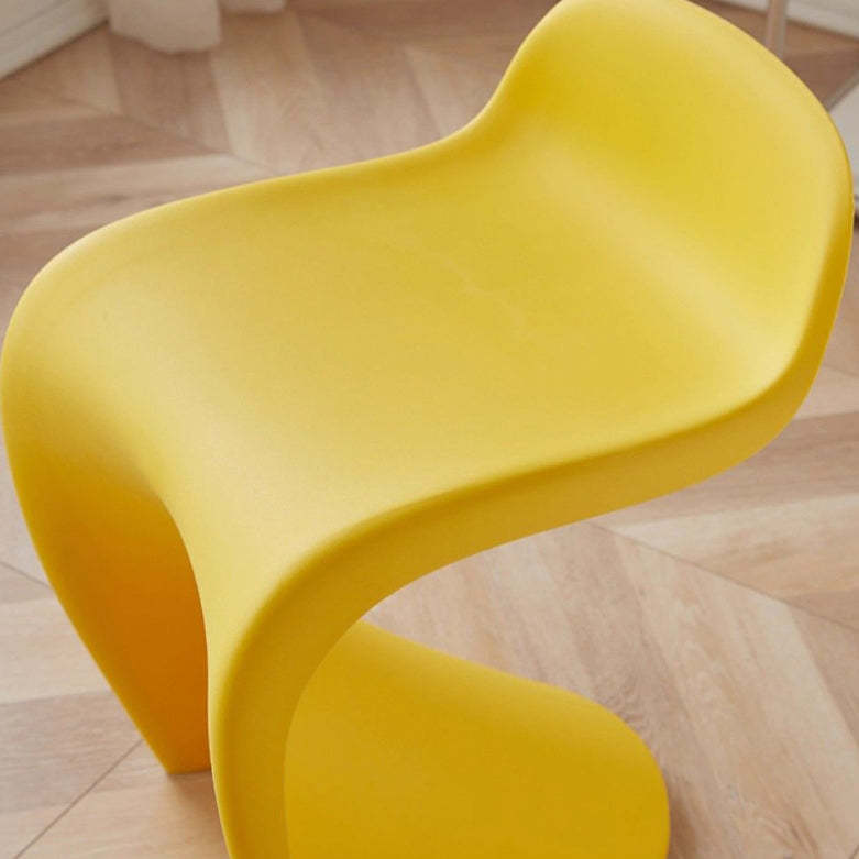 Arc Plastic Stackable Low-Back Vanity Stool