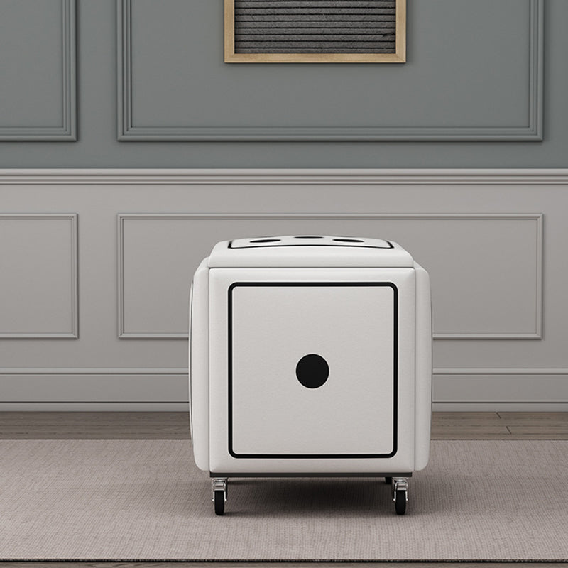 Contemporary Dice 5-in-1 Stackable Stool with Casters