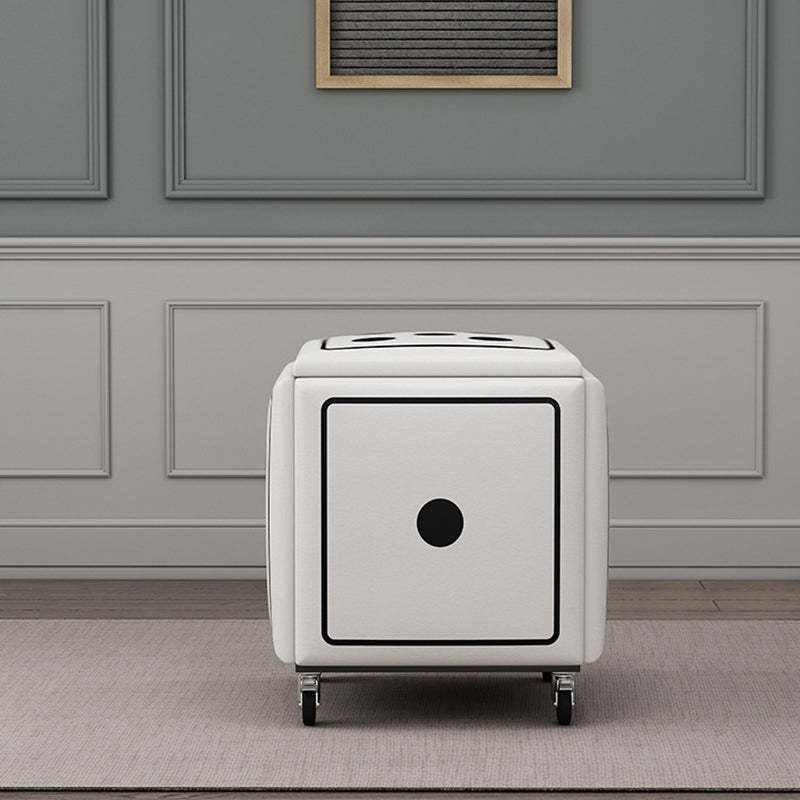 Contemporary Dice 5-in-1 Stackable Stool with Casters
