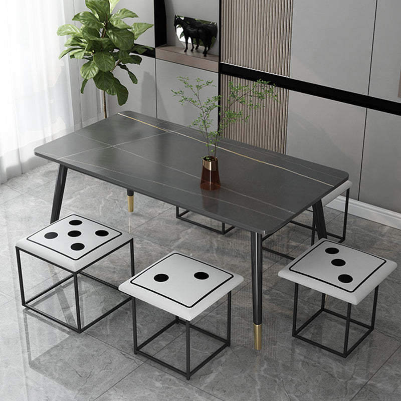 Contemporary Dice 5-in-1 Stackable Stool with Casters