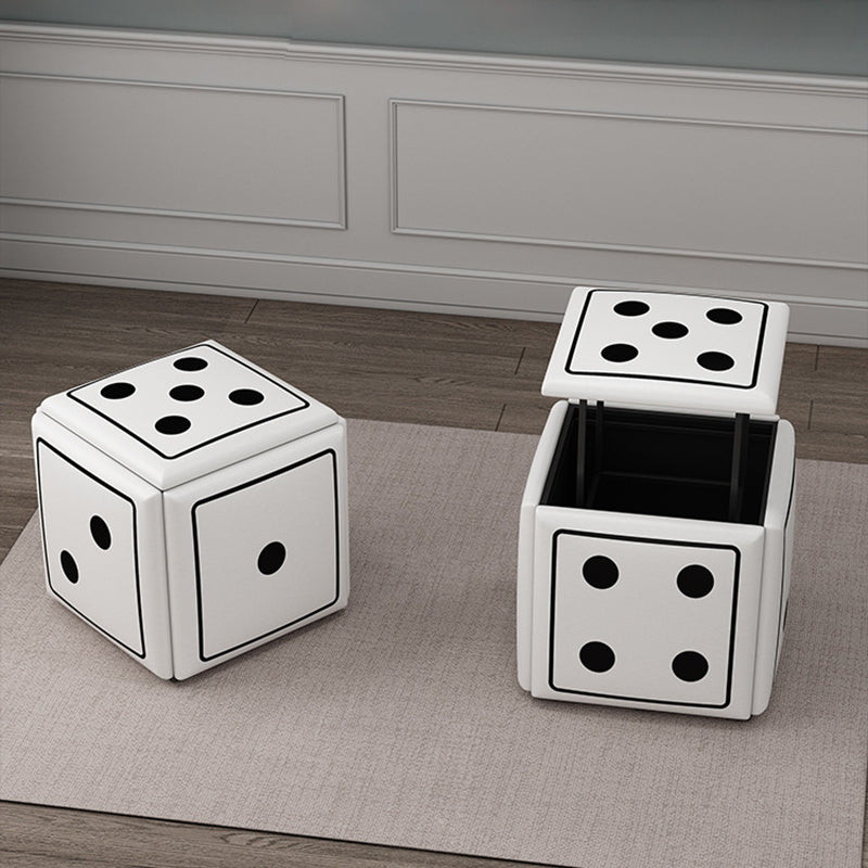 Contemporary Dice 5-in-1 Stackable Stool with Casters