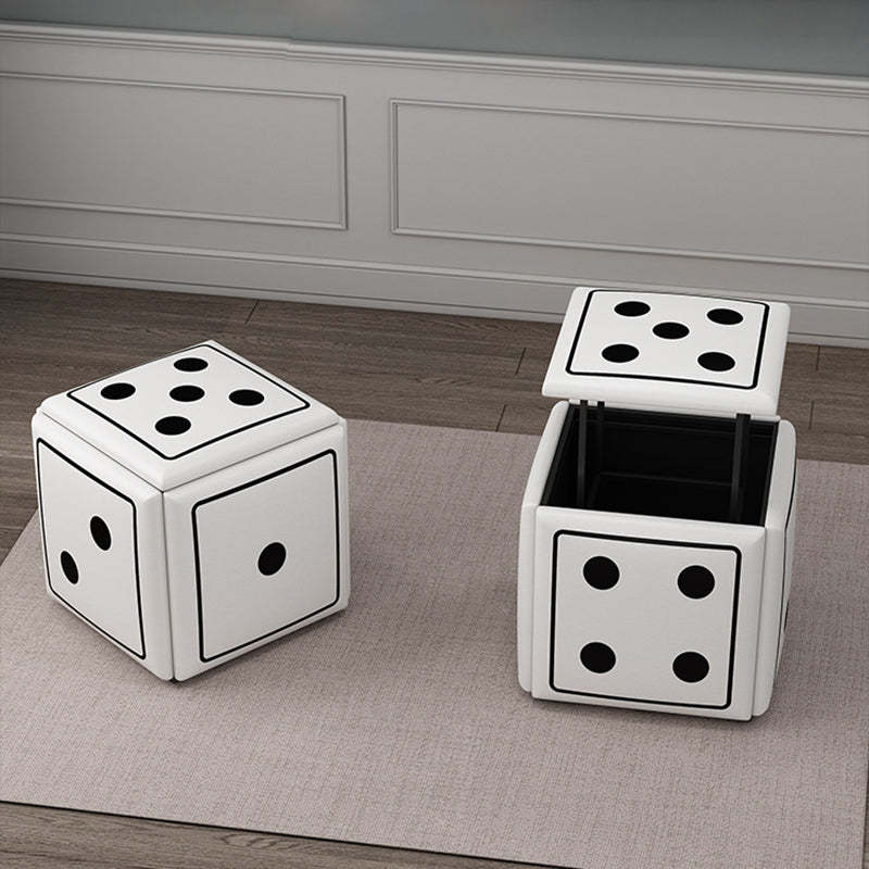 Contemporary Dice 5-in-1 Stackable Stool with Casters