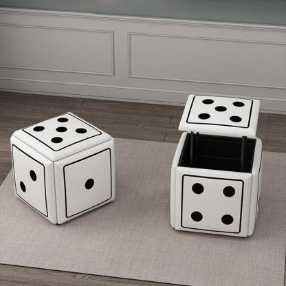 Contemporary Dice 5-in-1 Stackable Stool with Casters