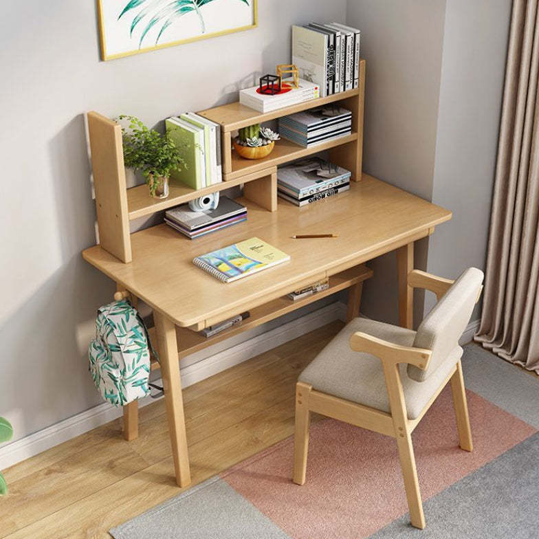 Fabric Upholstered Wood Dining Chair