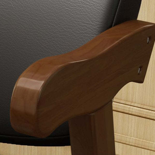Fabric Upholstered Wood Dining Chair — White Frame+Light Gray Fabric Seat