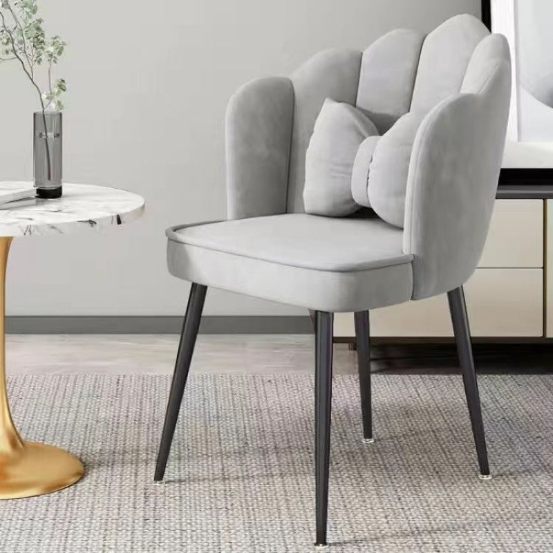 Petal Velvet Upholstered Vanity Stool