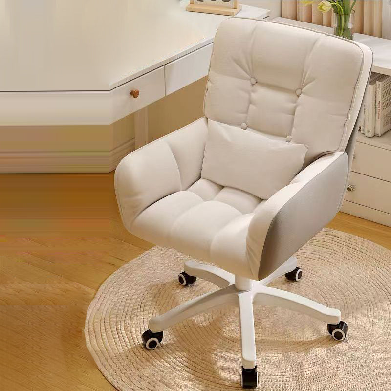 Modern Tufted Velvet Adjustable Swivel Desk Chair