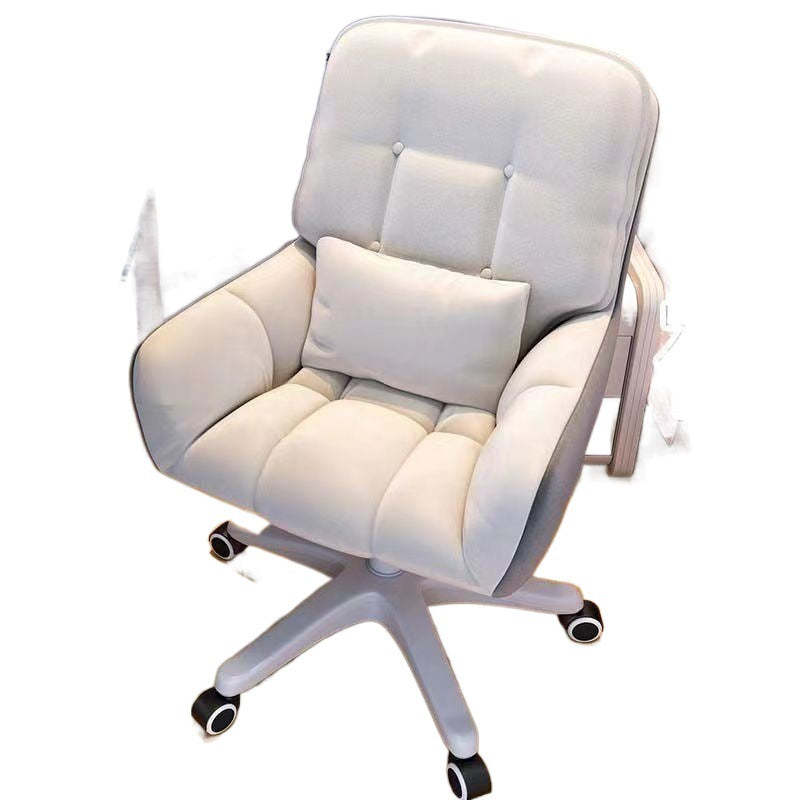 Modern Tufted Velvet Adjustable Swivel Desk Chair