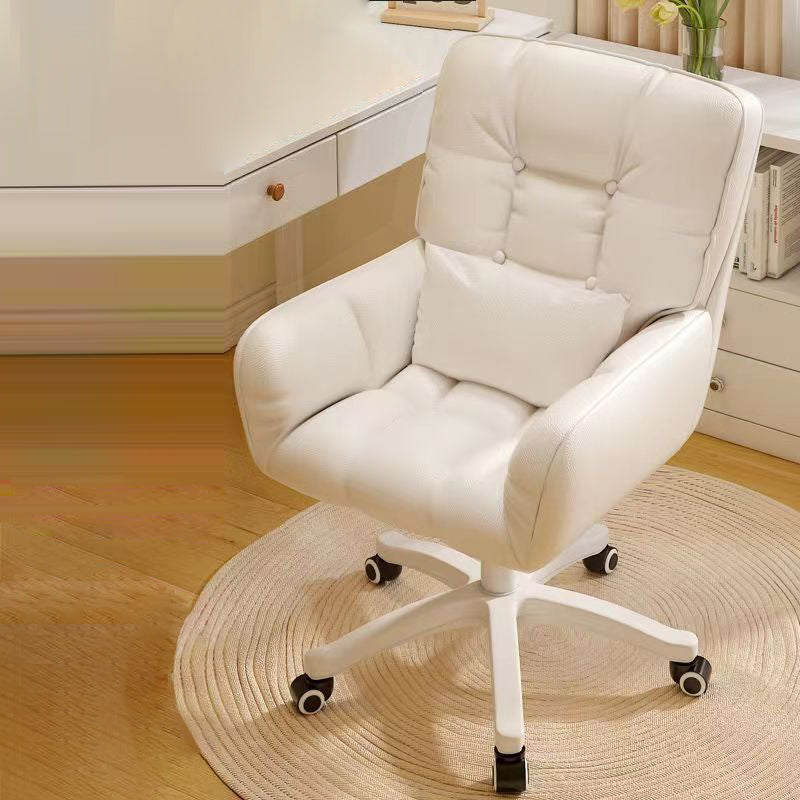 Modern Tufted Velvet Adjustable Swivel Desk Chair