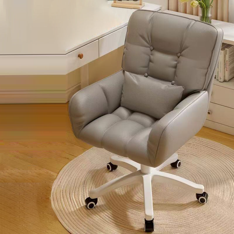 Modern Tufted Velvet Adjustable Swivel Desk Chair