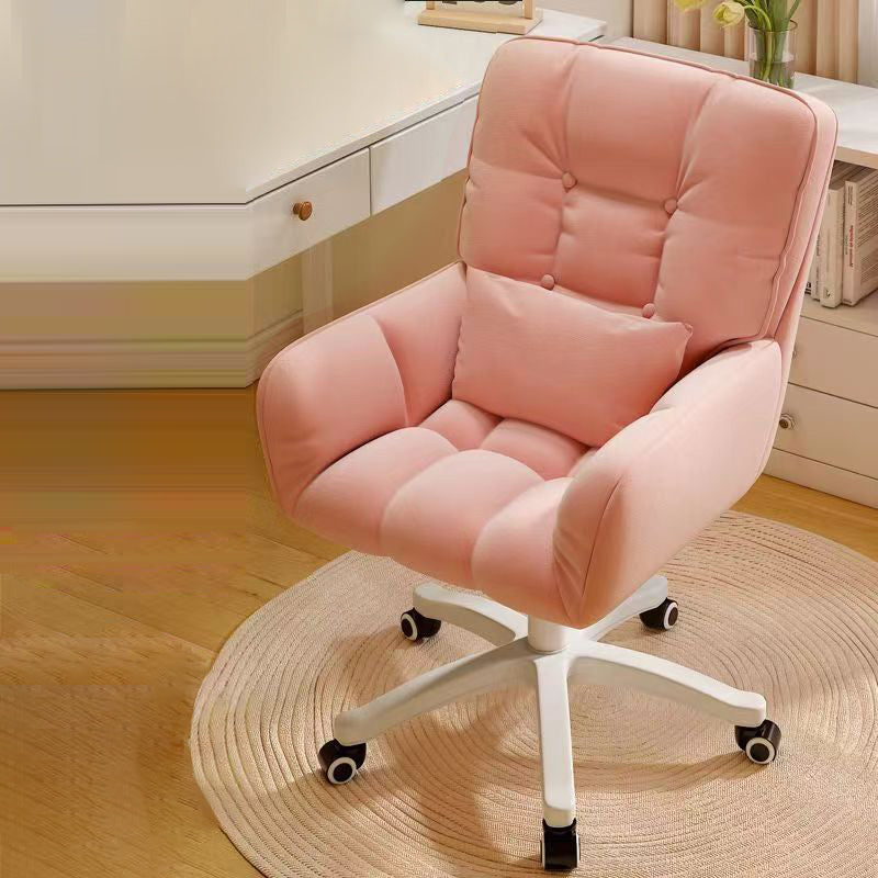 Modern Tufted Velvet Adjustable Swivel Desk Chair