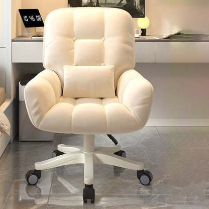 Modern Tufted Velvet Adjustable Swivel Desk Chair