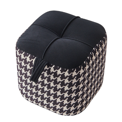 Lighom rustic stackable boho wood low stools