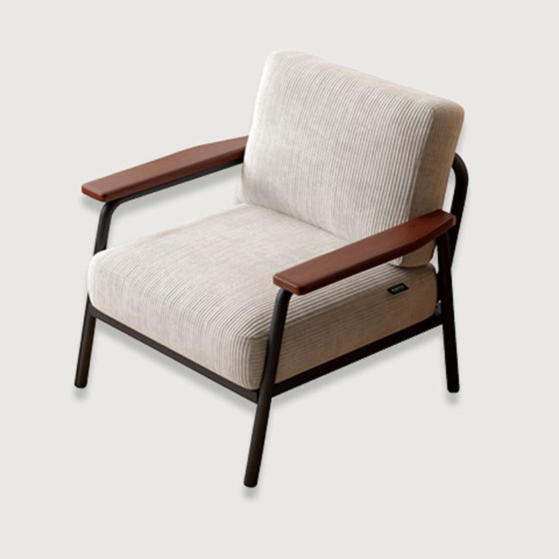 Contemporary Linen-Cotton Accent Chair