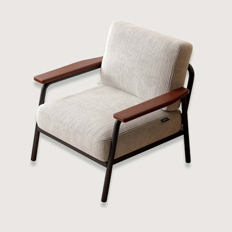 Contemporary Linen-Cotton Accent Chair