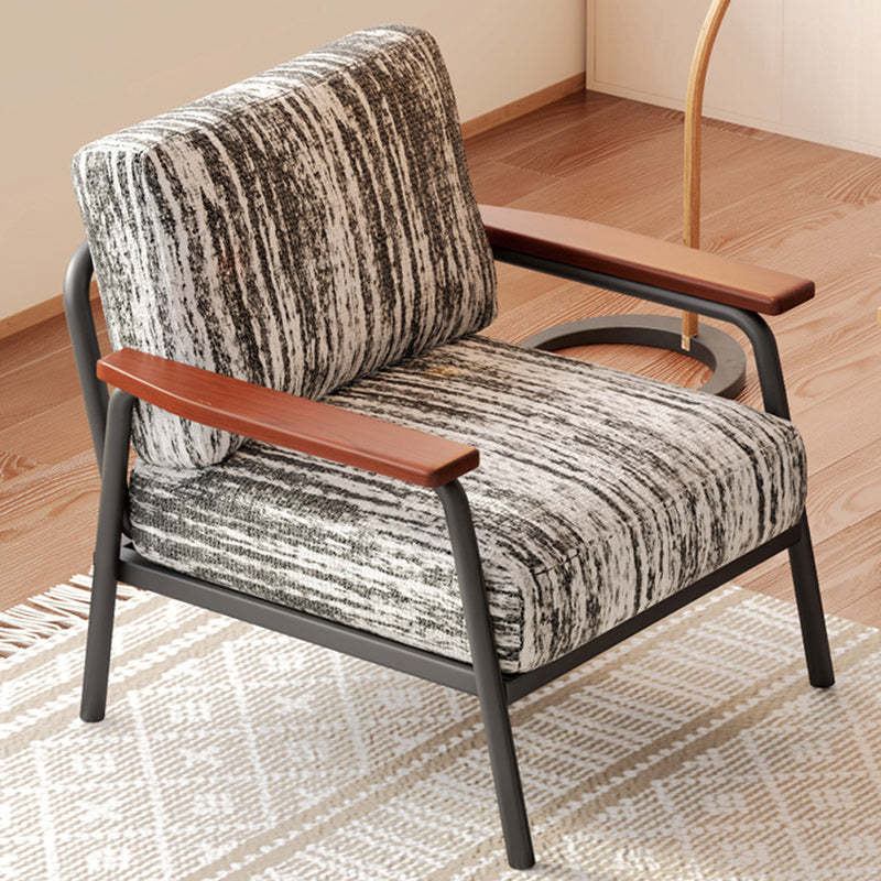 Contemporary Linen-Cotton Accent Chair