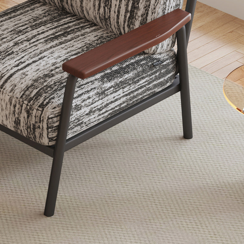 Contemporary Linen-Cotton Accent Chair