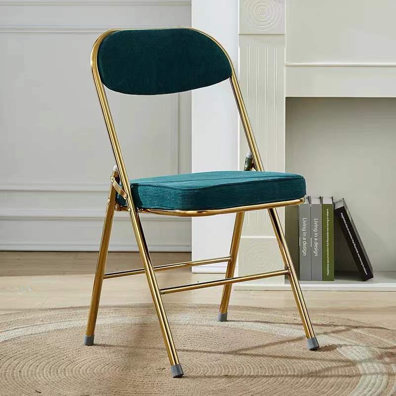 Nordic Velvet Foldable Vanity Stool