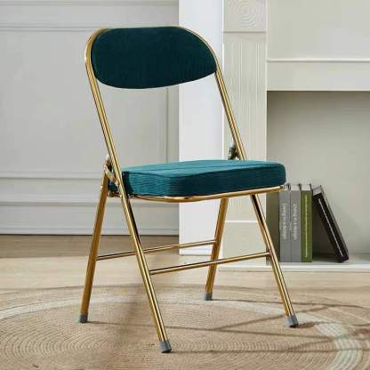 Nordic Velvet Foldable Vanity Stool
