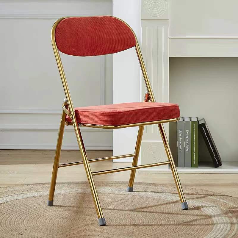Nordic Velvet Foldable Vanity Stool