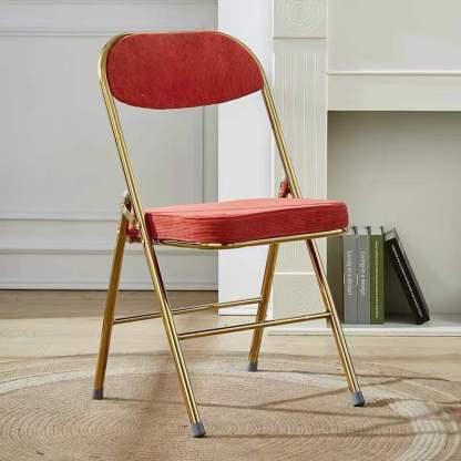 Nordic Velvet Foldable Vanity Stool