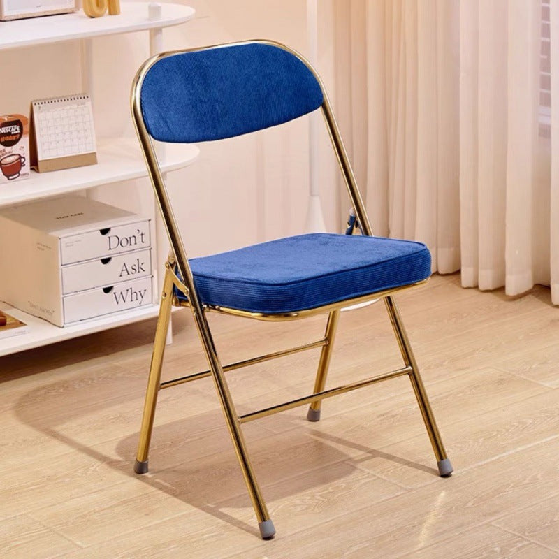 Nordic Velvet Foldable Vanity Stool