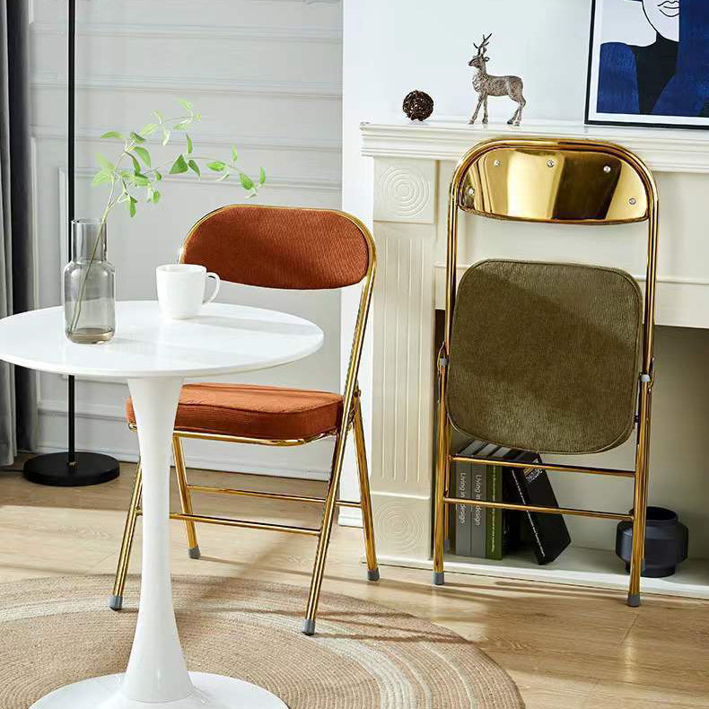 Nordic Velvet Foldable Vanity Stool