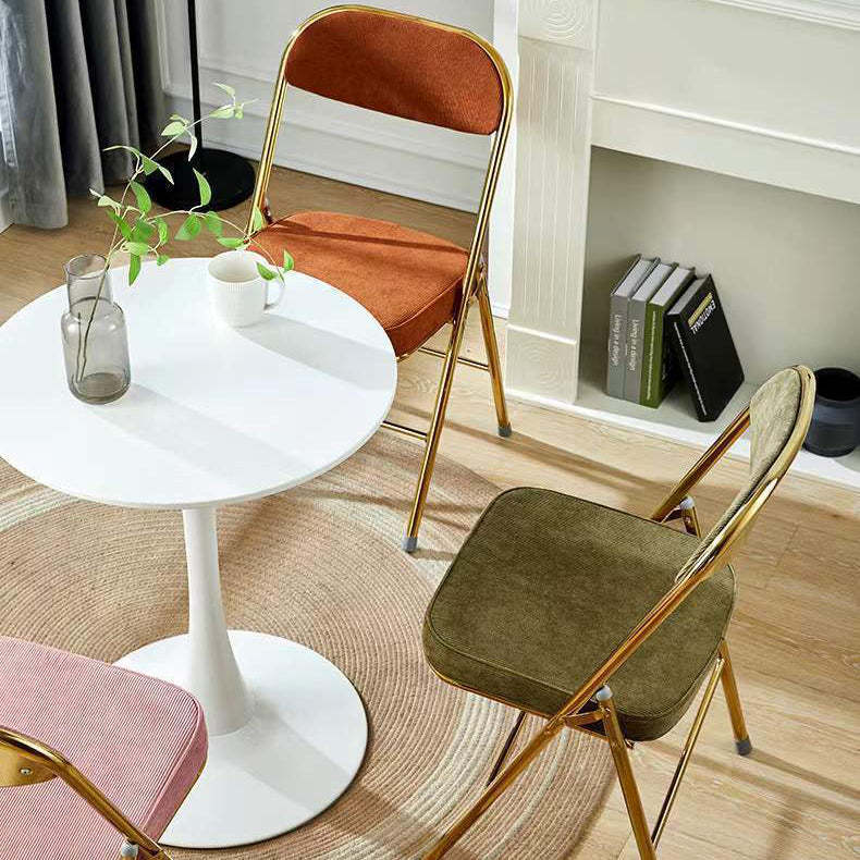 Nordic Velvet Foldable Vanity Stool