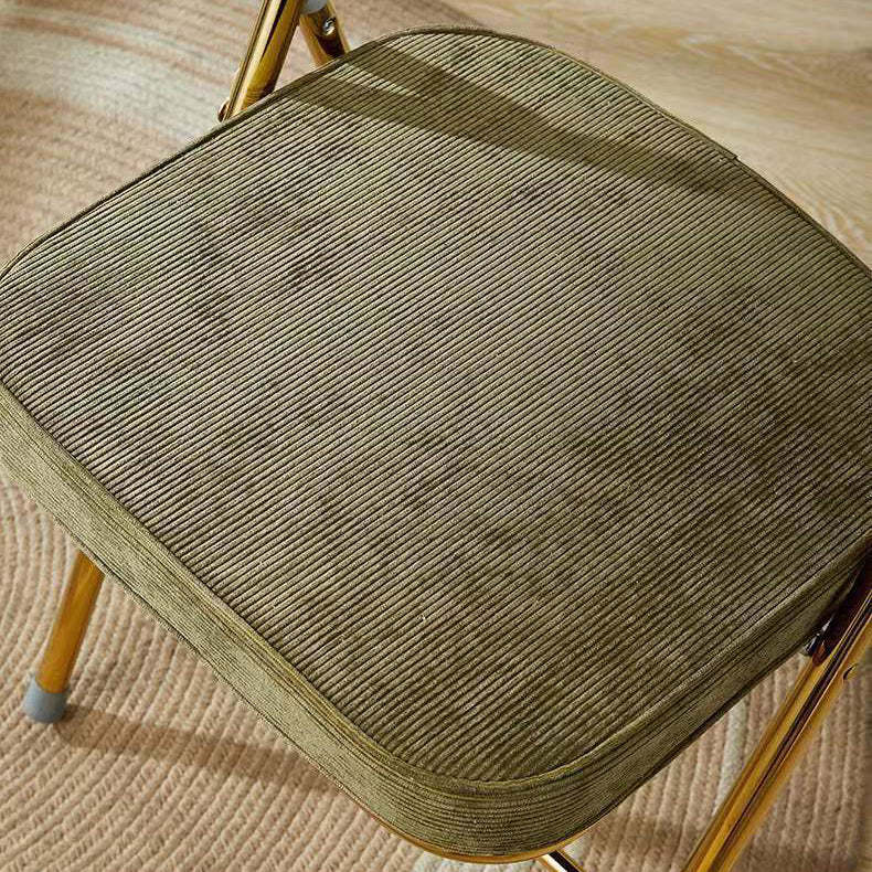 Nordic Velvet Foldable Vanity Stool — Pink