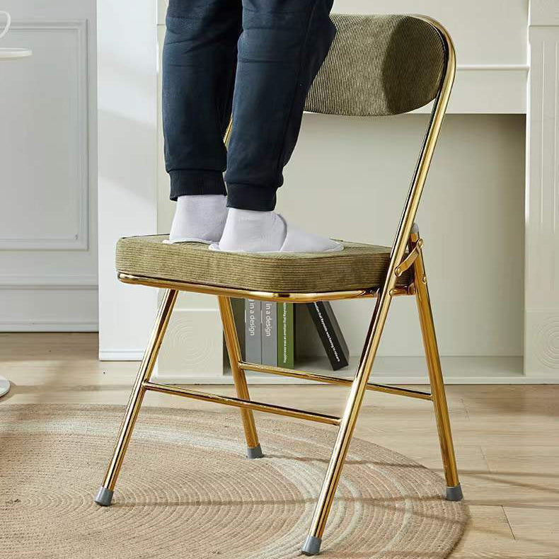 Nordic Velvet Foldable Vanity Stool