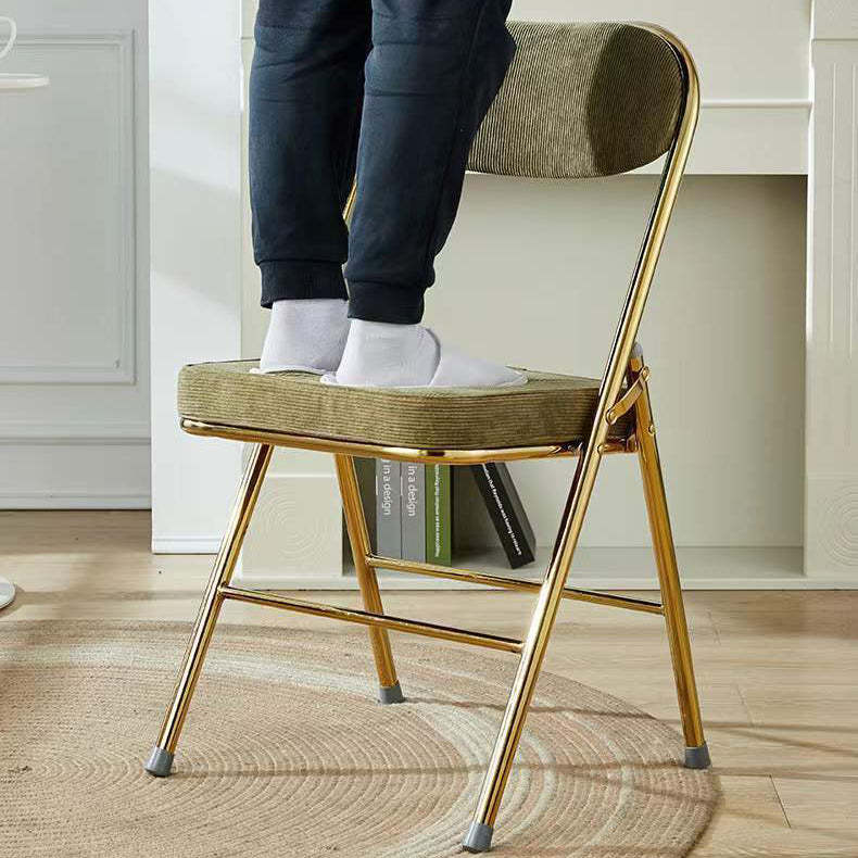Nordic Velvet Foldable Vanity Stool