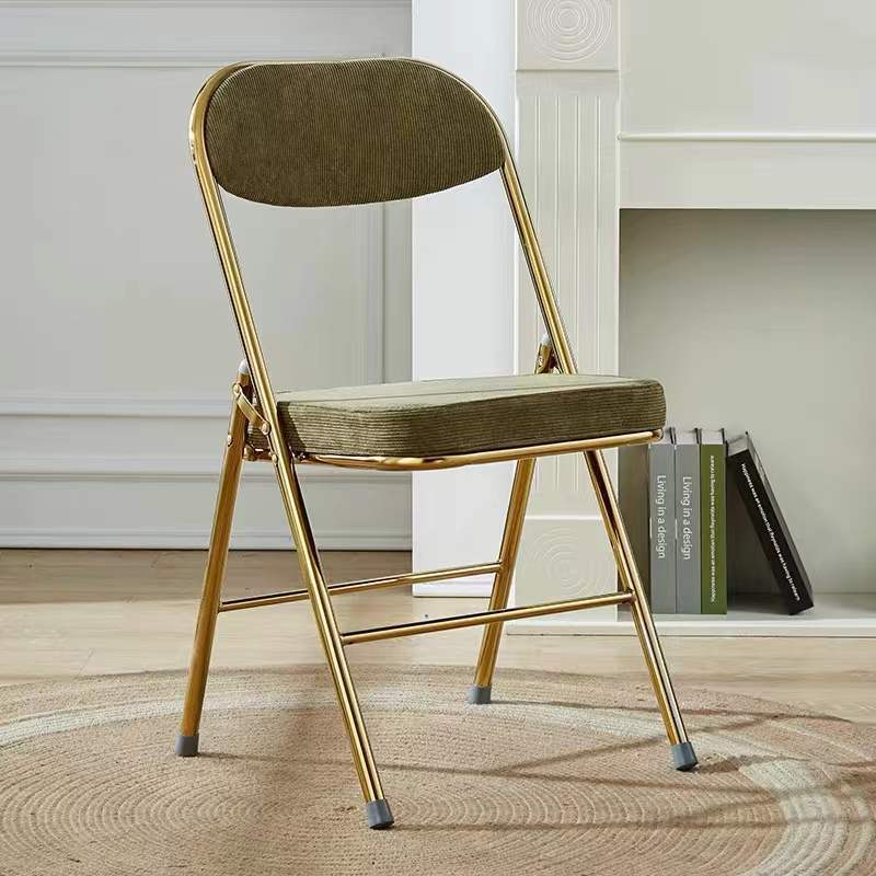 Nordic Velvet Foldable Vanity Stool