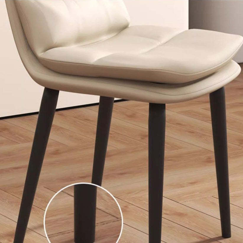 Contemporary Leather Metal Dining Chair