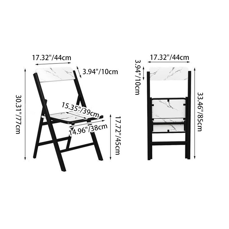 Modern Solid Wood Melamine Foldable Dining Chair