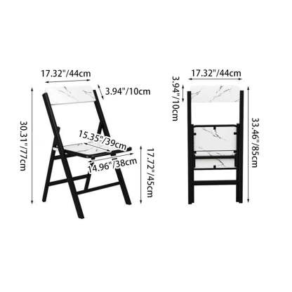 Modern Solid Wood Melamine Foldable Dining Chair